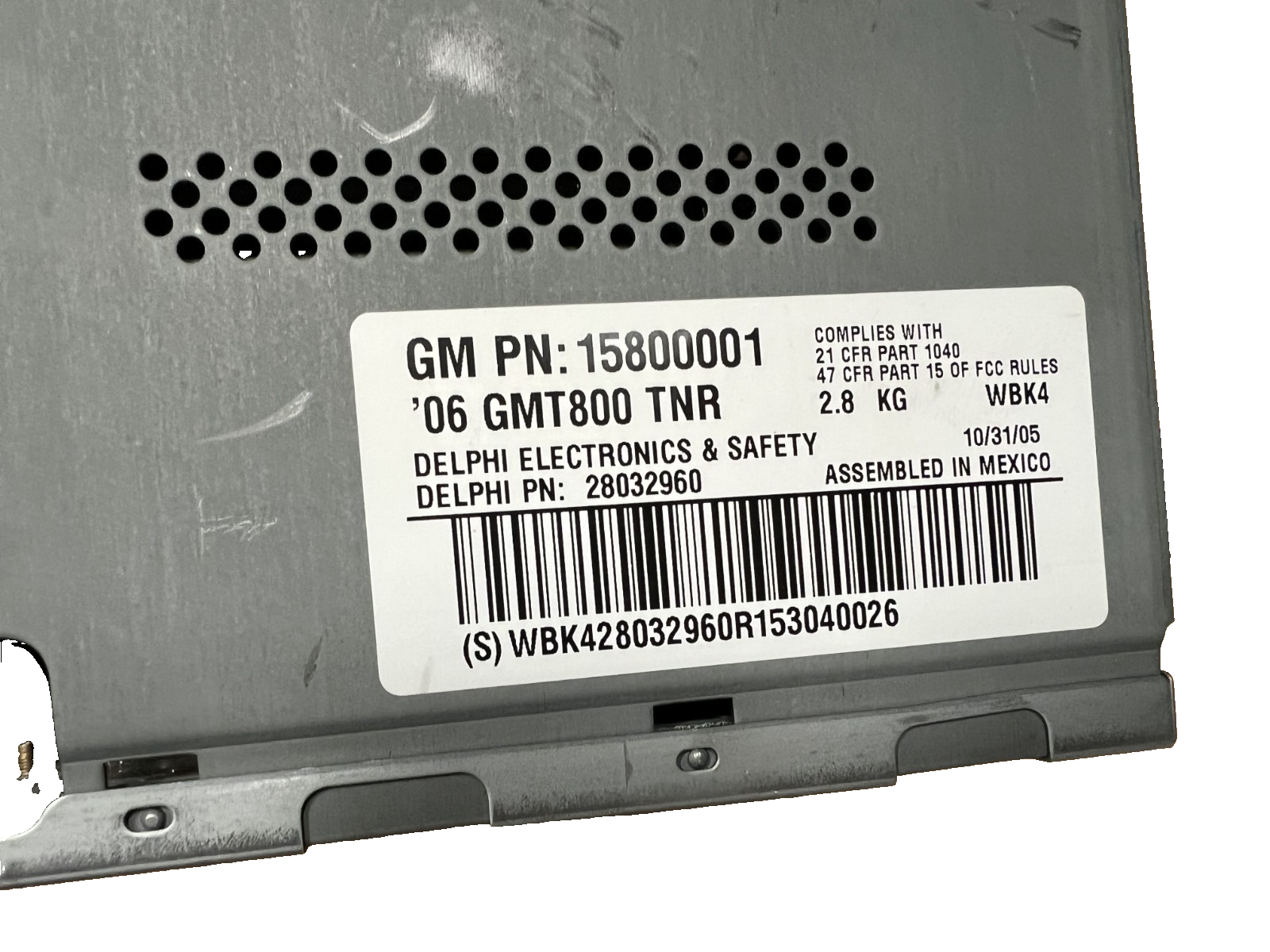 2005-2006 GMC Yukon AM FM Navigation Radio Receiver Display Screen 15800001