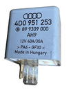 Fuel Pump Relay 12V 40A 30A 4D0 951 253, 89 9309 000 fits 1992-2004 Audi S4 S6