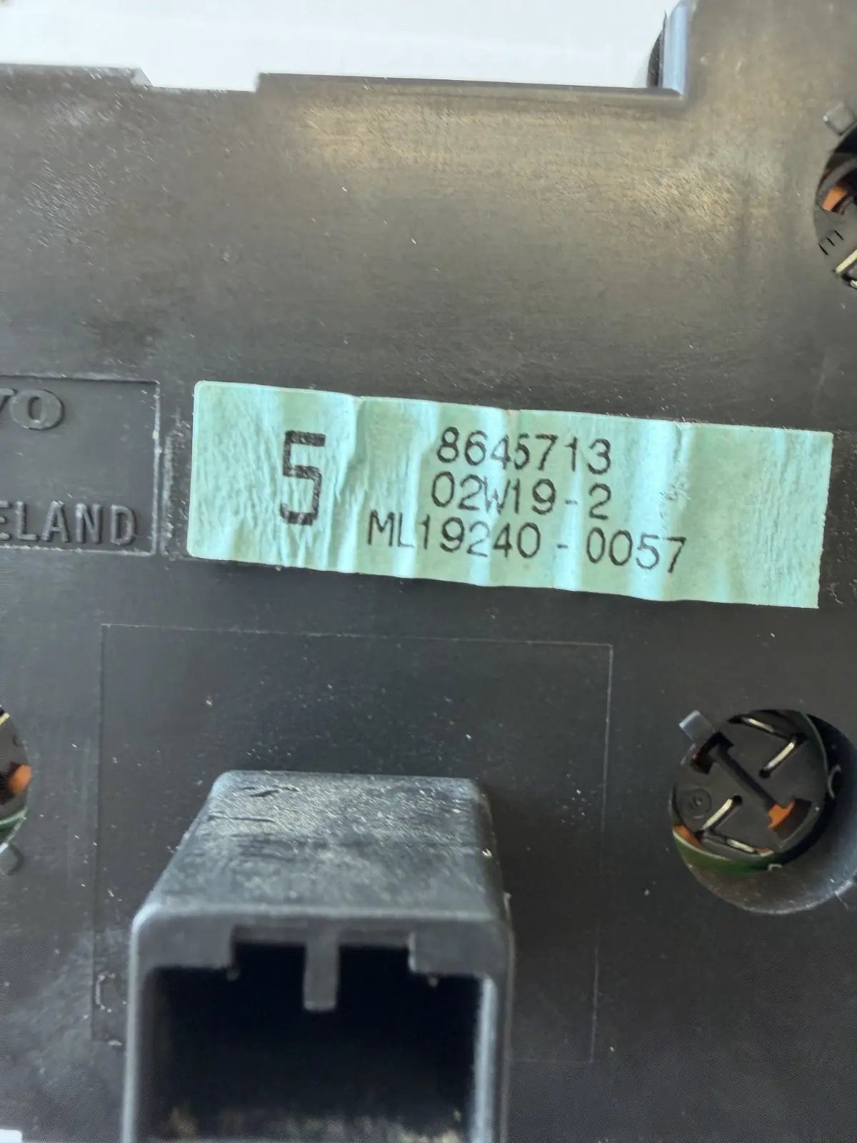 2001-2009 Volvo S60 XC70 V70 Headlight Fog Light Control Switch 8645713, 02W19-2 by Volvo