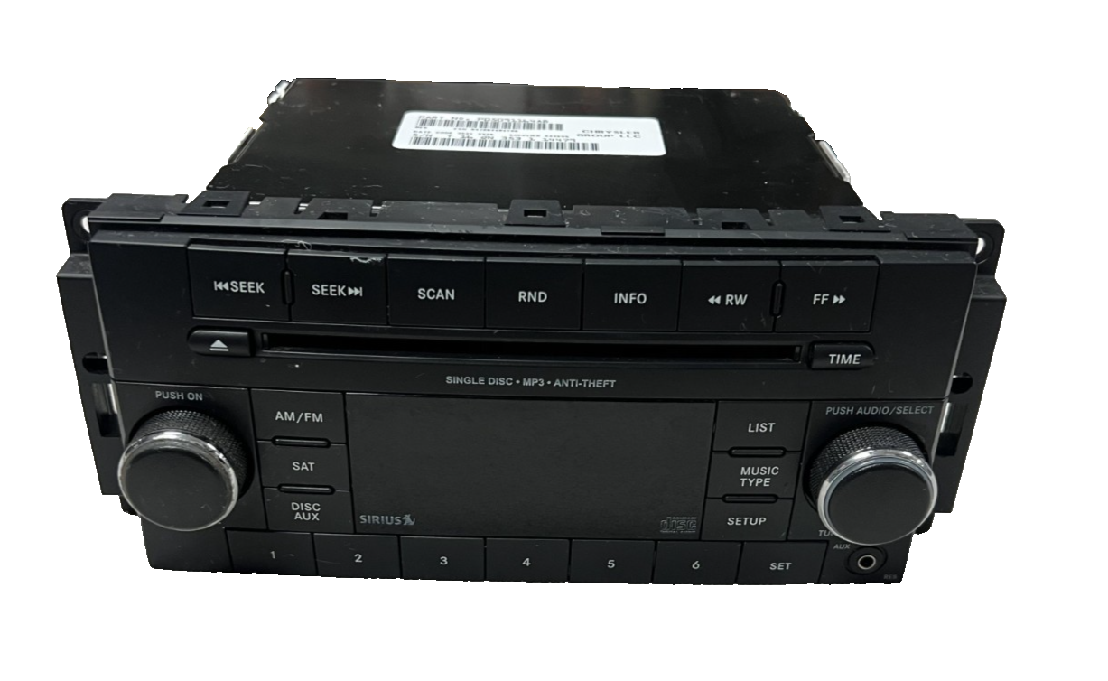 2012 2013 2014 Jeep Wrangler AM FM CD Disc Player Radio Receiver 05091164AB