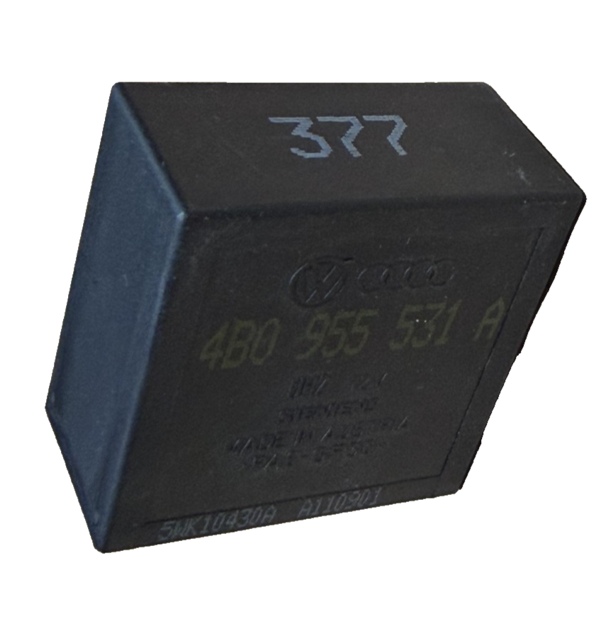 03 2003 Volkswagen Golf Wiper Control Relay Module 12V 4B0 955 531 A Black