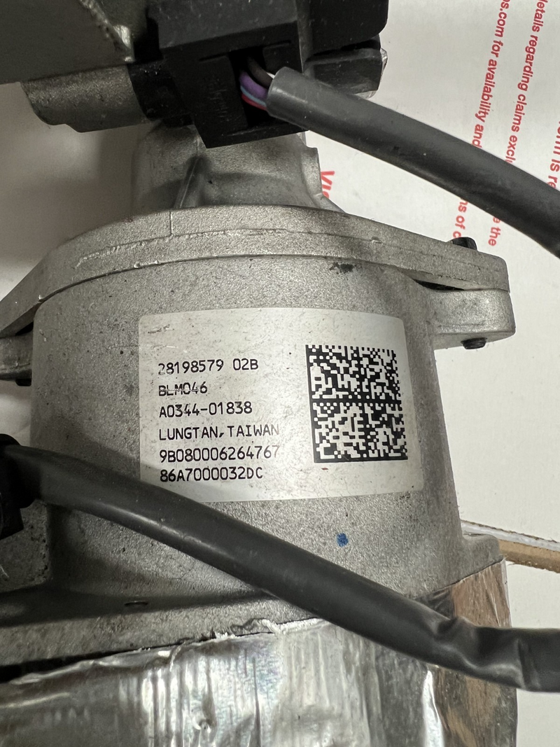 2004-2012 Chevrolet Malibu Electric Power Steering Pump Motor Assist 28198579