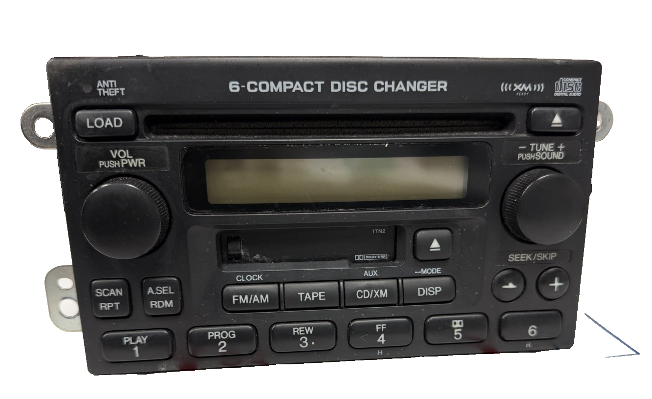 6 Disc Radio AM FM CD Cassette Player 39100 S9A A601 fits 06 2006 Honda CRV