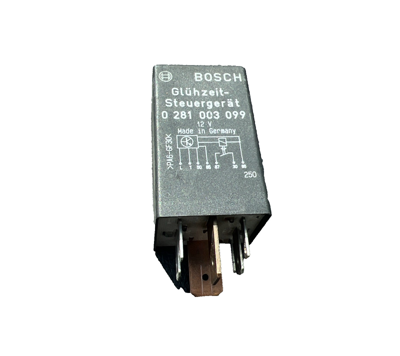 1990 Volkswagen Jetta Bosch Glow Plug Relay 12V OEM 0 281 003 099 Black