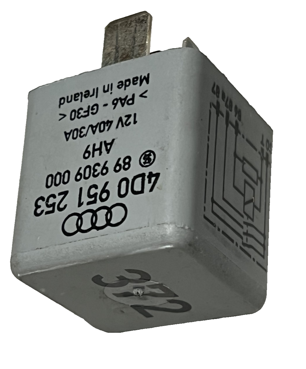 Fuel Pump Relay 12V 40A 30A 4D0 951 253 fits 92-04 Audi S4 S6 A4