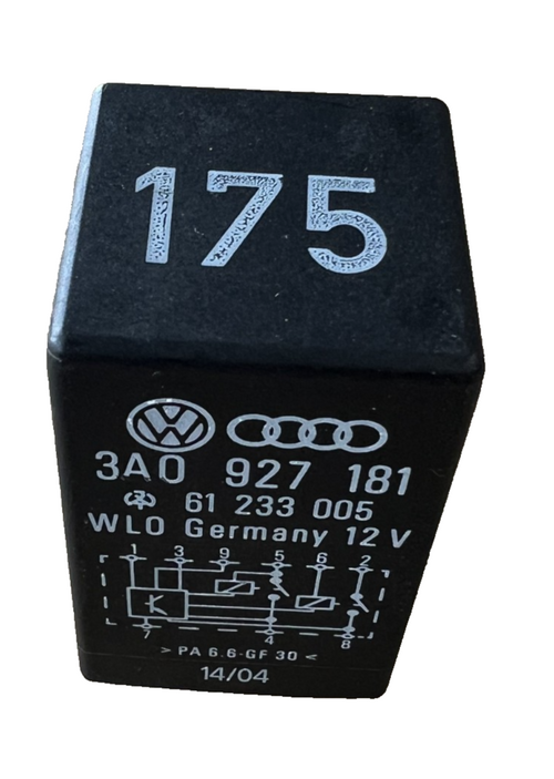 1999-2005 Volkswagen Jetta Accessory Power Relay 3A0 927 181 Black