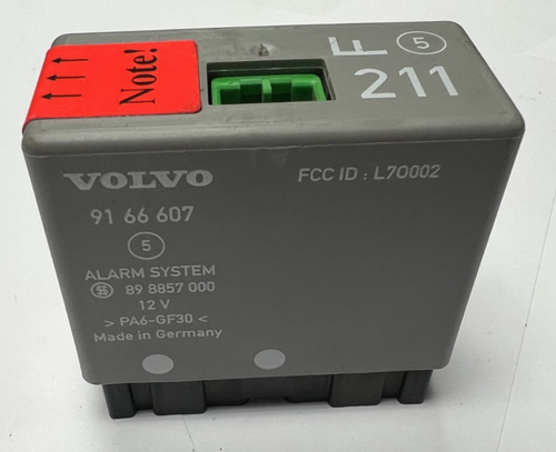 Volvo 850 940 960 S90 V90 Alarm System Relay 9166607, 89 8857 000 Gray