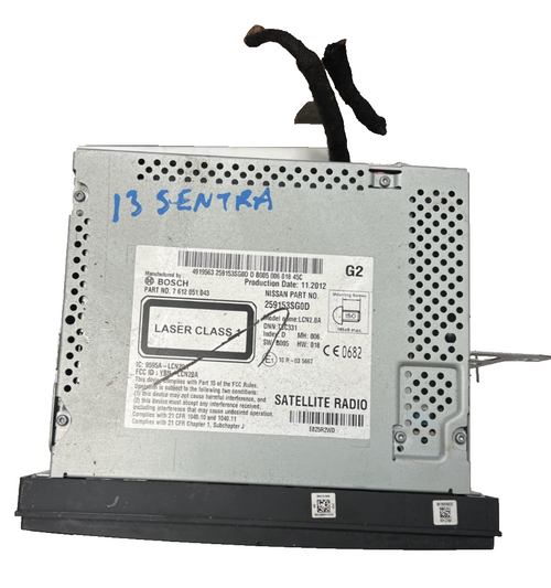 2013-2014 Nissan Sentra Bosch Navi Audio Radio Receiver with Display 259153SG0D