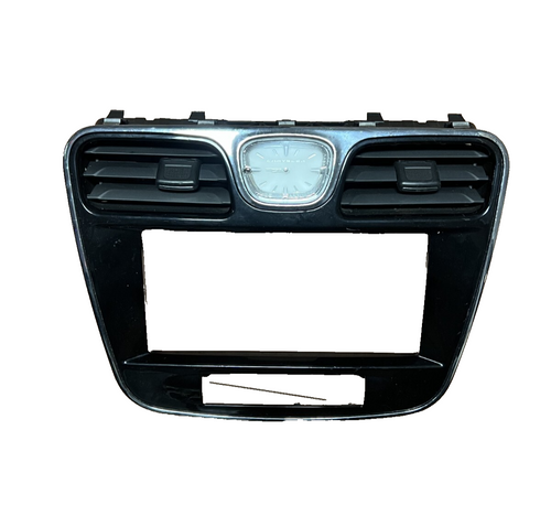2011-2013 Chrysler 200 Center Dash Vents Clock Radio Bezel OEM 56046491AA