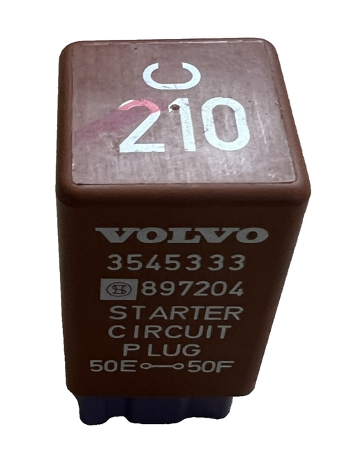 Starter Circuit Plug Module 3545333, 897204 Brown fits 1993-1997 Volvo 850