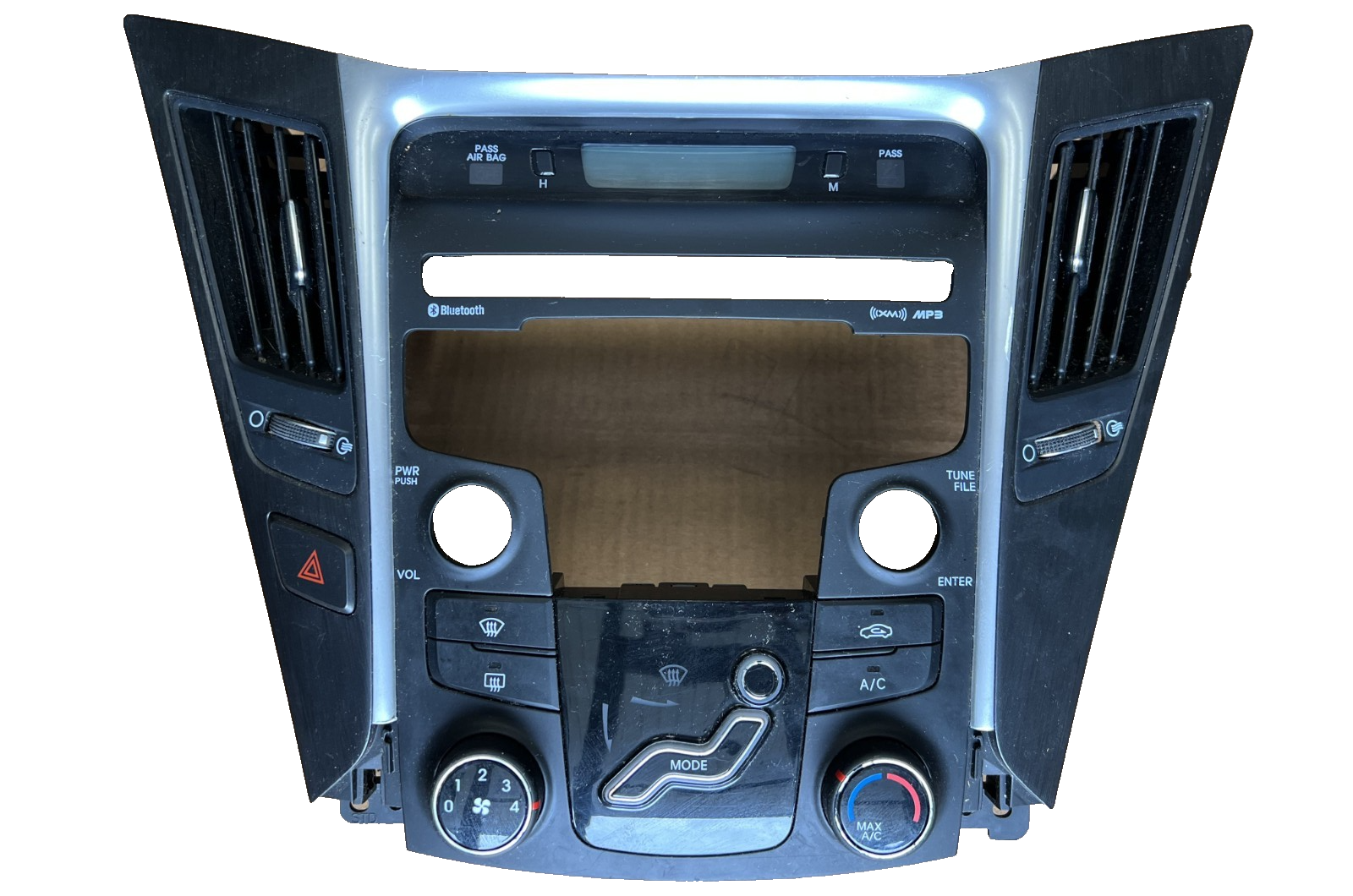 2011-2014 Hyundai Sonata AC Heater Temperature Climate Control Radio Bezel