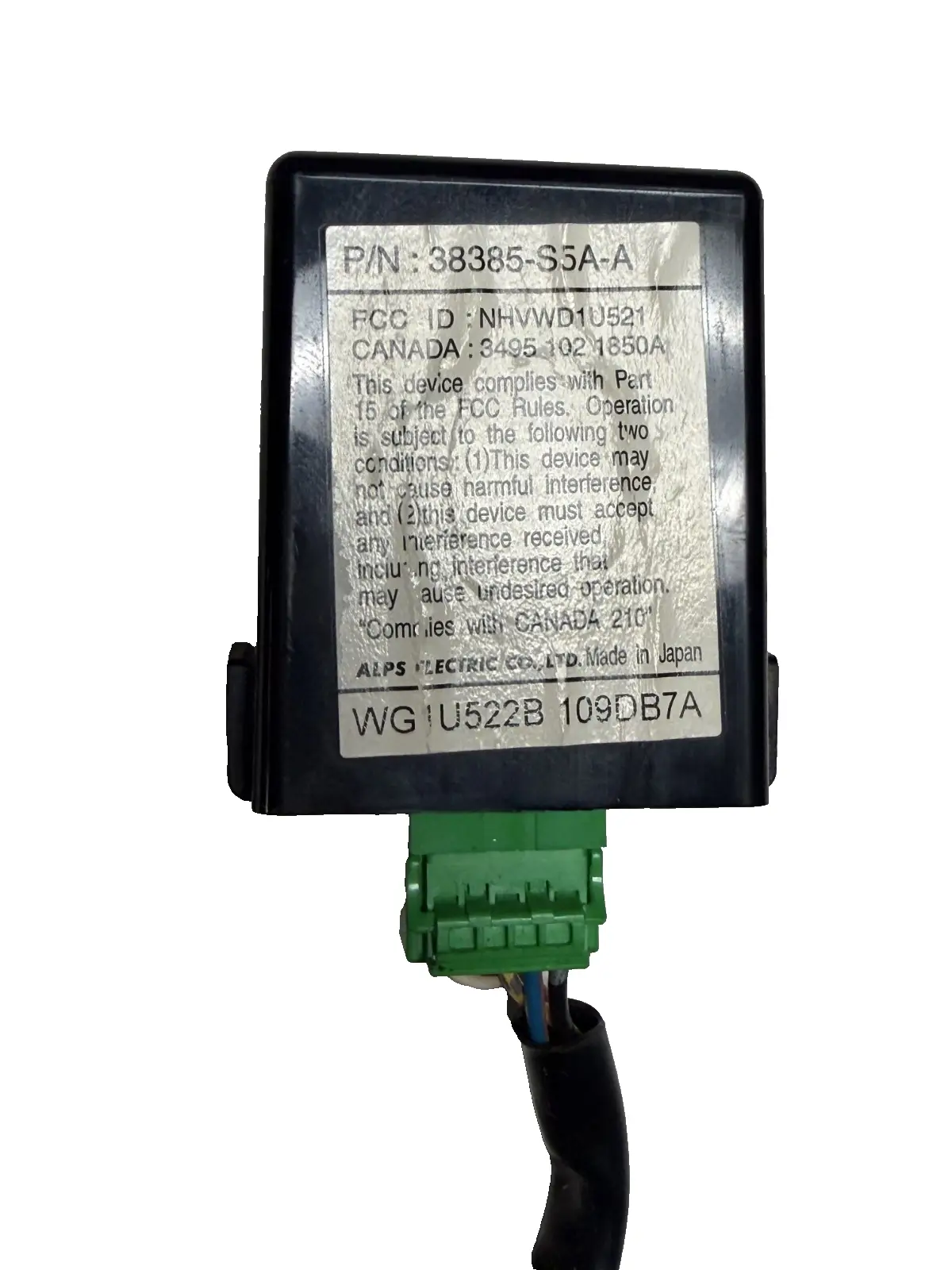 01 02 03 04 05 Honda Civic Keyless Entry Receiver Module 38385 S5A A WG1U522B by Alps