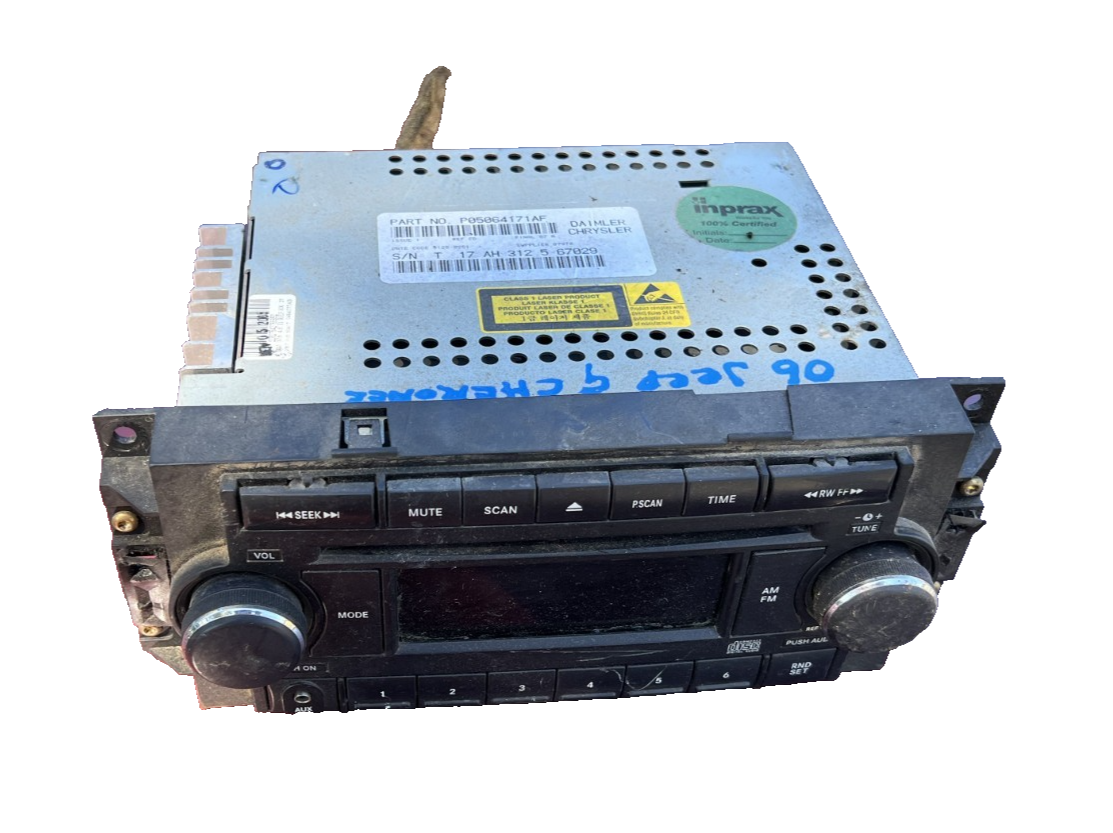 2006-2009 Chrysler Dodge Jeep Radio CD Player AM FM Control OEM 05064171AF