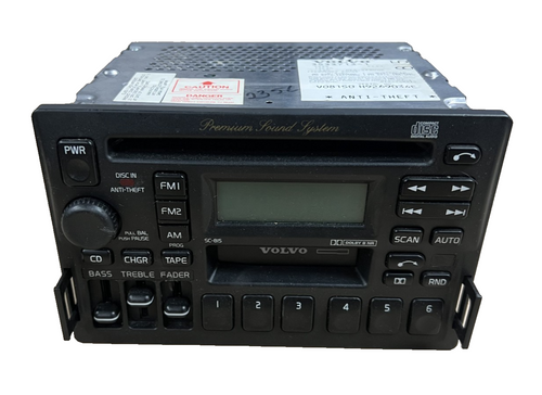 1996 1997 96 97 Volvo 960 CD Cassette Radio Receiver Panel 12V 3533713 1