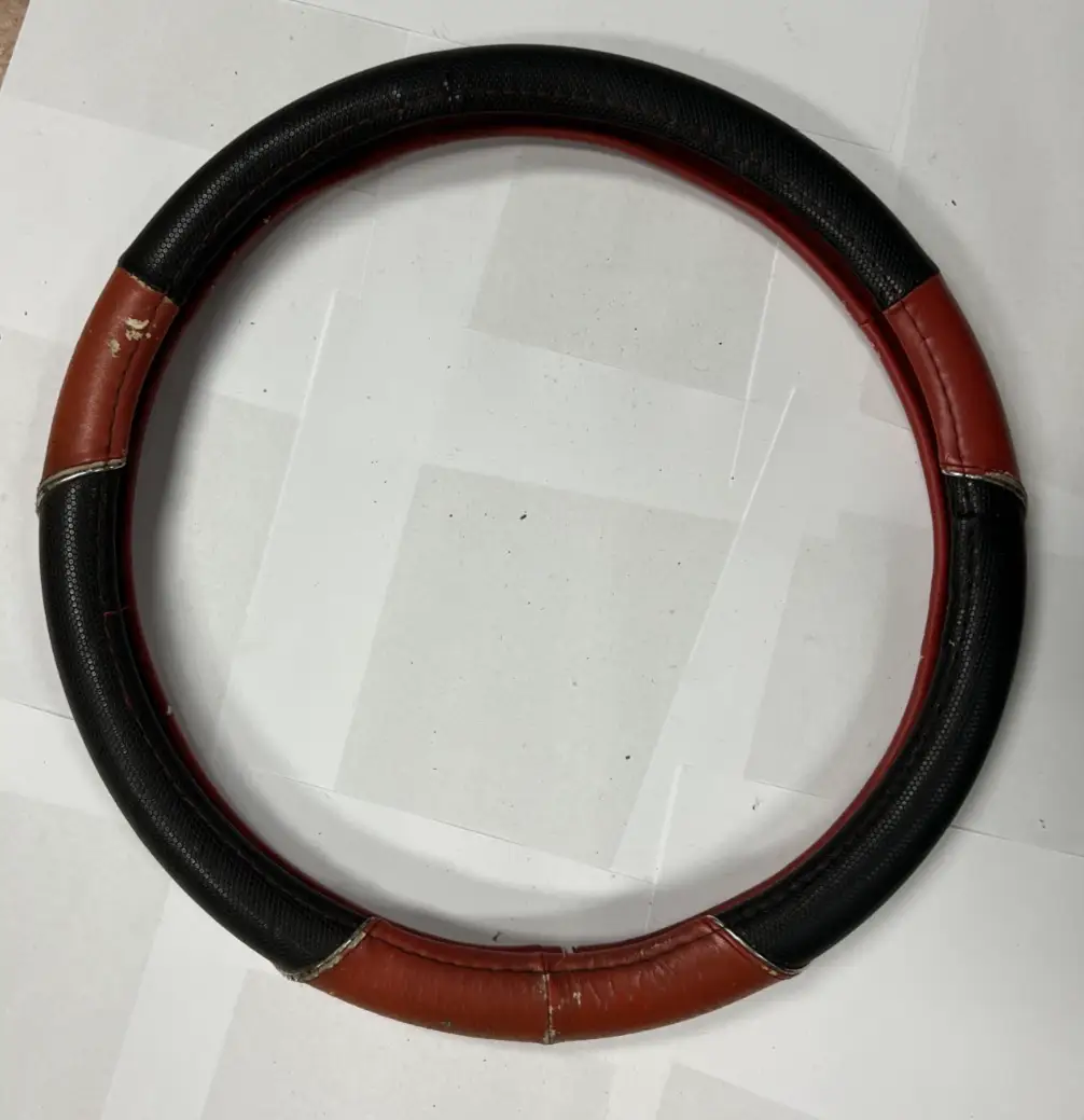 Steering Wheel Cover Black Red for Steering Wheel Protection, Grip Universal Fit by Unbranded
