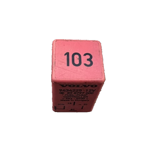 1993 1994 1995 1996 Volvo 850 Fuel Pump 4 Pin Relay 12V 9434225, 89 8797 000 Red by Volvo