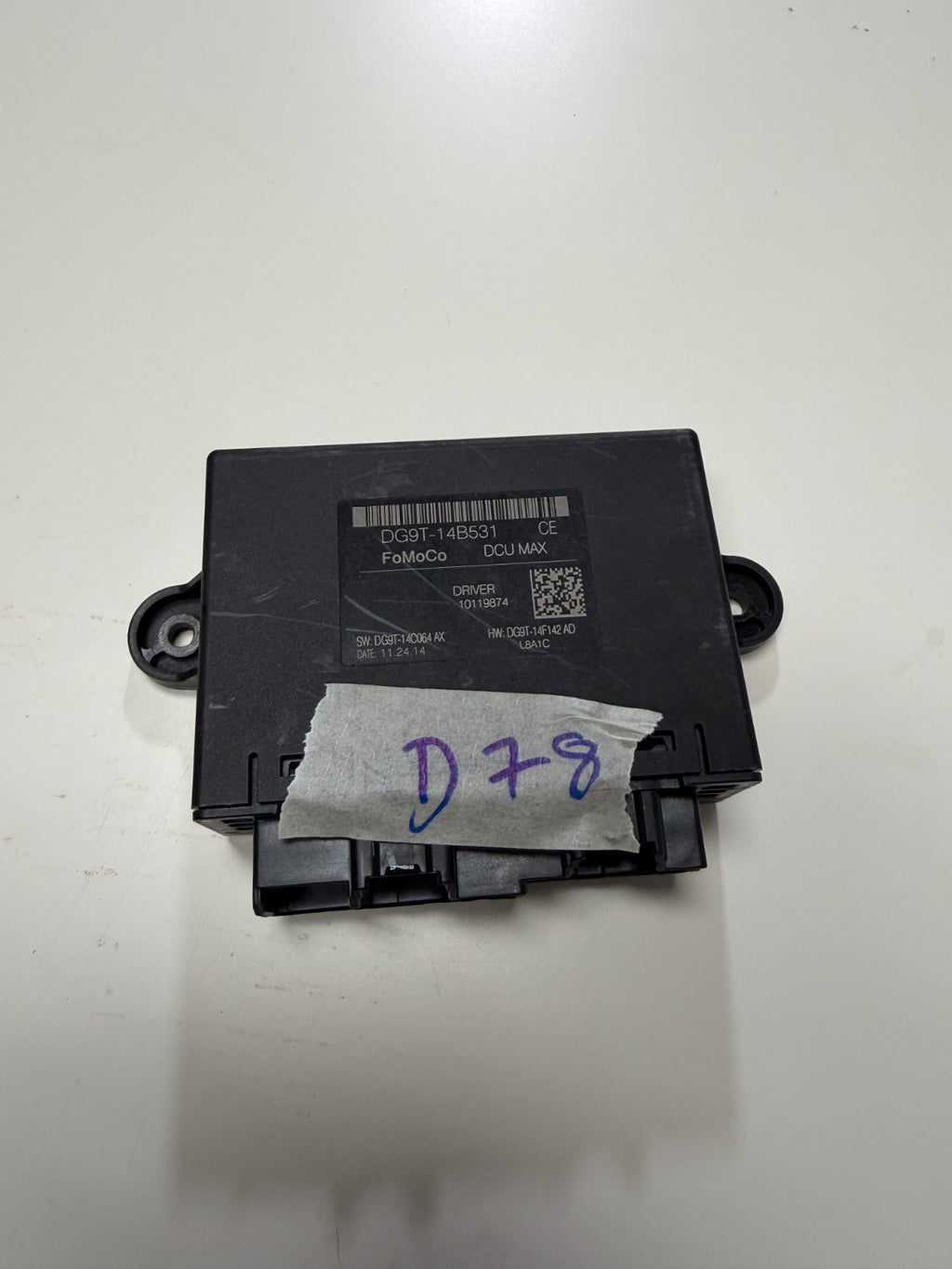 17 2017 Ford F250 F350 Door Body Control Module Front Left Driver DG9T 14B531