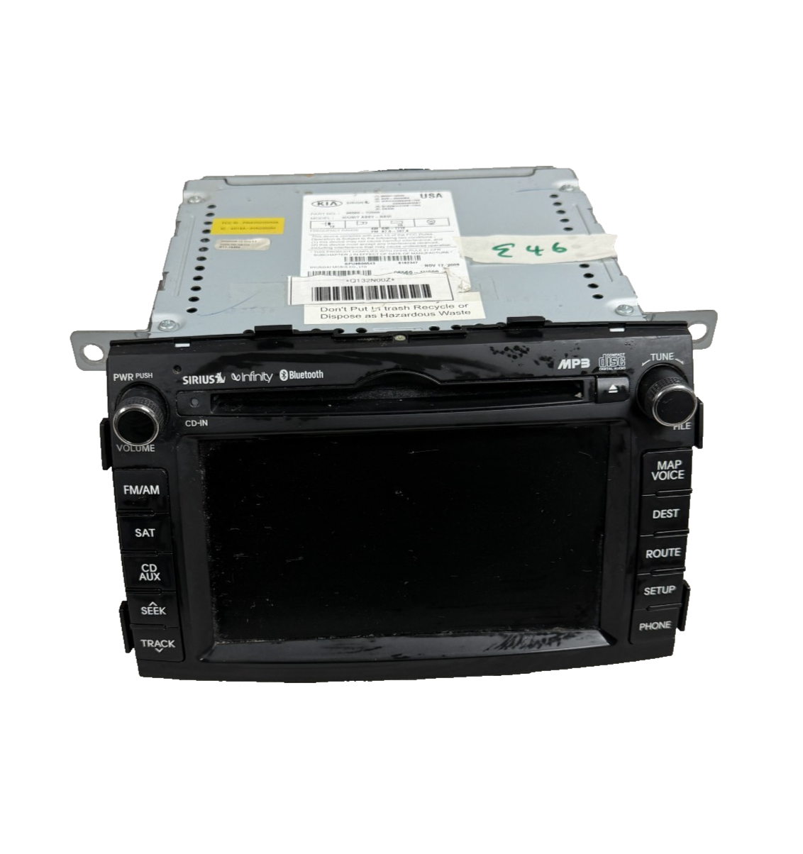 2011 2012 2013 Kia Sorento Navigation GPS Radio Stereo Receiver 96560 1U000
