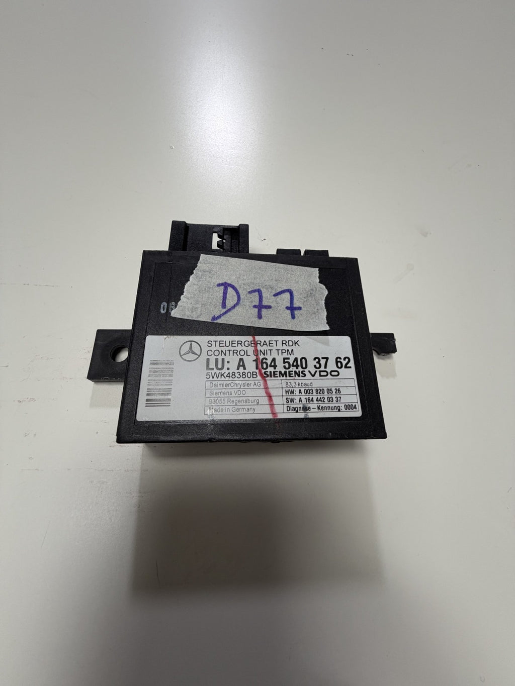 2006-2009 Mercedes W211 E350 GL450 ML350 Tire Pressure Control Module 5WK48380B