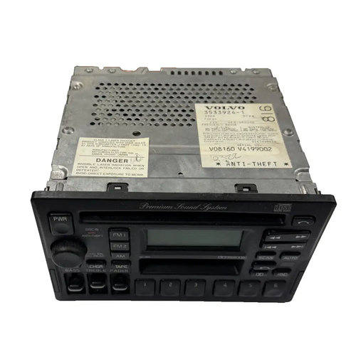 1993-2000 Volvo S90 AM FM Cassette Radio Tuner CD Tape Receiver 3533924-1 by Volvo