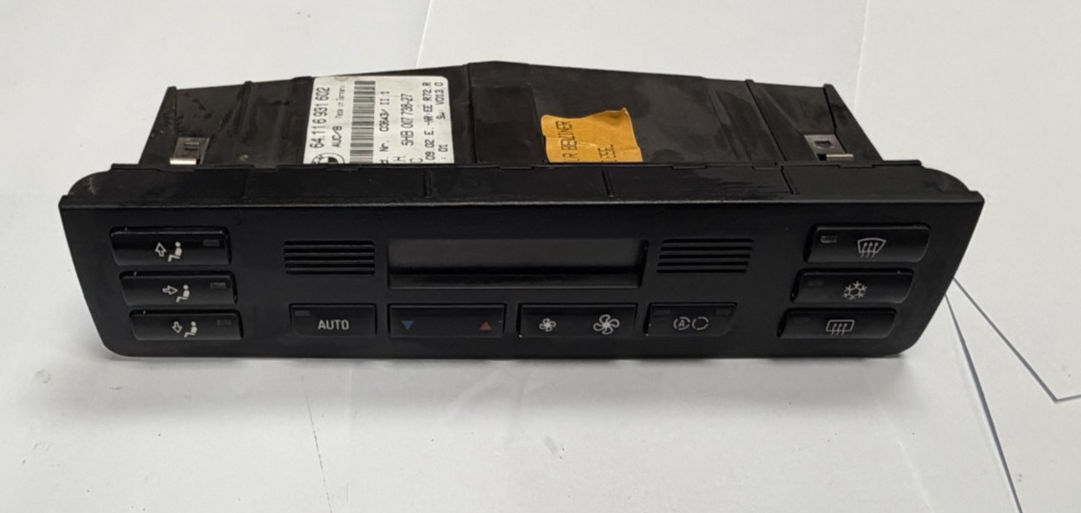 2001-2005 BMW 325i 330i AC Heater Climate Control Unit 64 11 6 931 602 Black by BMW