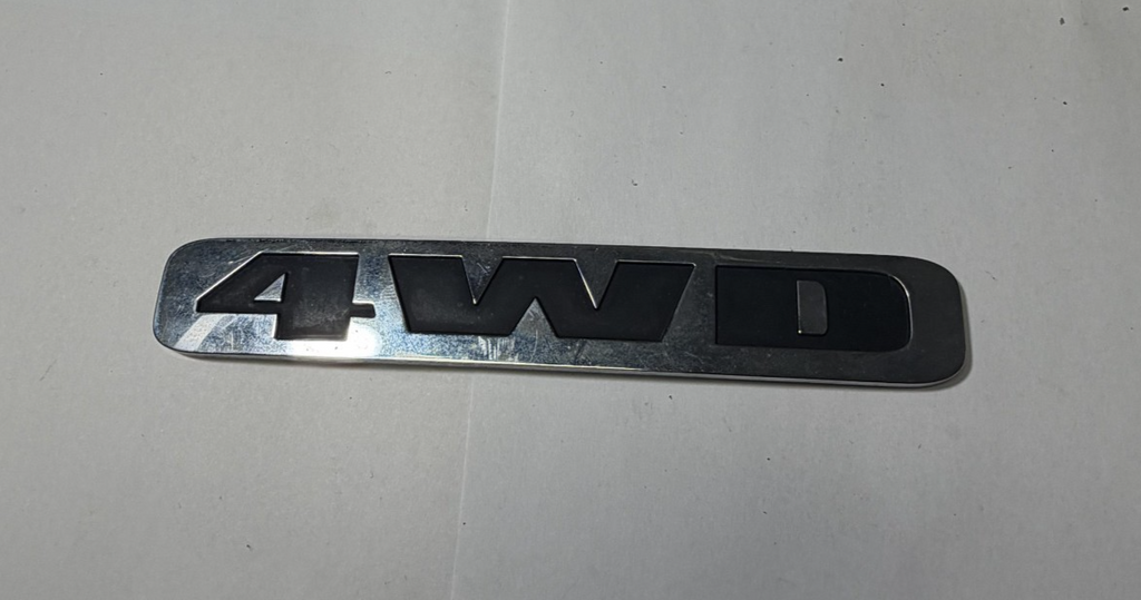 08 2008 Honda Pilot 4WD Rear Trunk Lid Emblem Black Silver