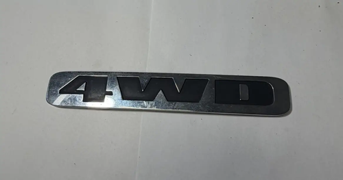 08 2008 Honda Pilot 4WD Rear Trunk Lid Emblem Black Silver by Unbranded