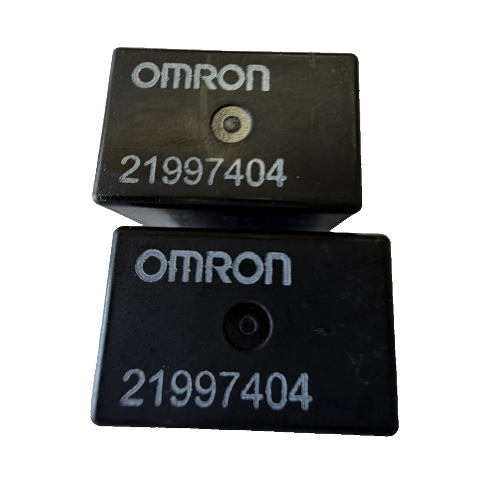 Qty 2 Omron 5 Pin Relay 21997404 Black for GM Vehicles by Omron