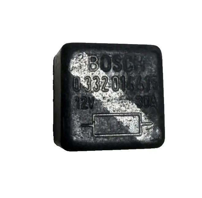 Bosch BMW E23 4 Pin Mini Relay Module 12V 30A 0332014415 Black by Bosch