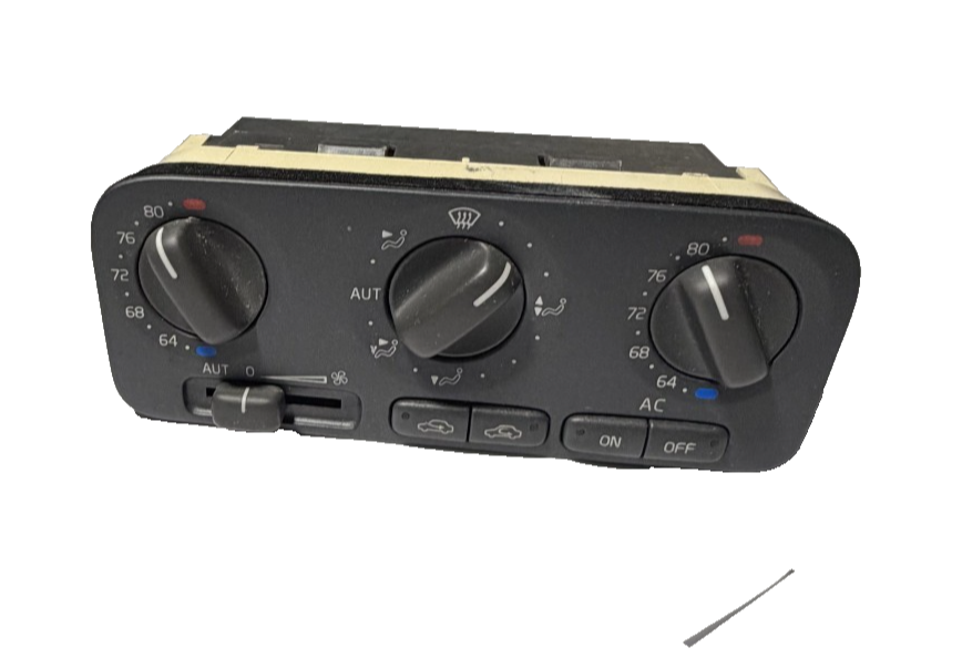 99 00 Volvo S70 C70 V70 AC Heater Temperature Climate Control 9171800 Black