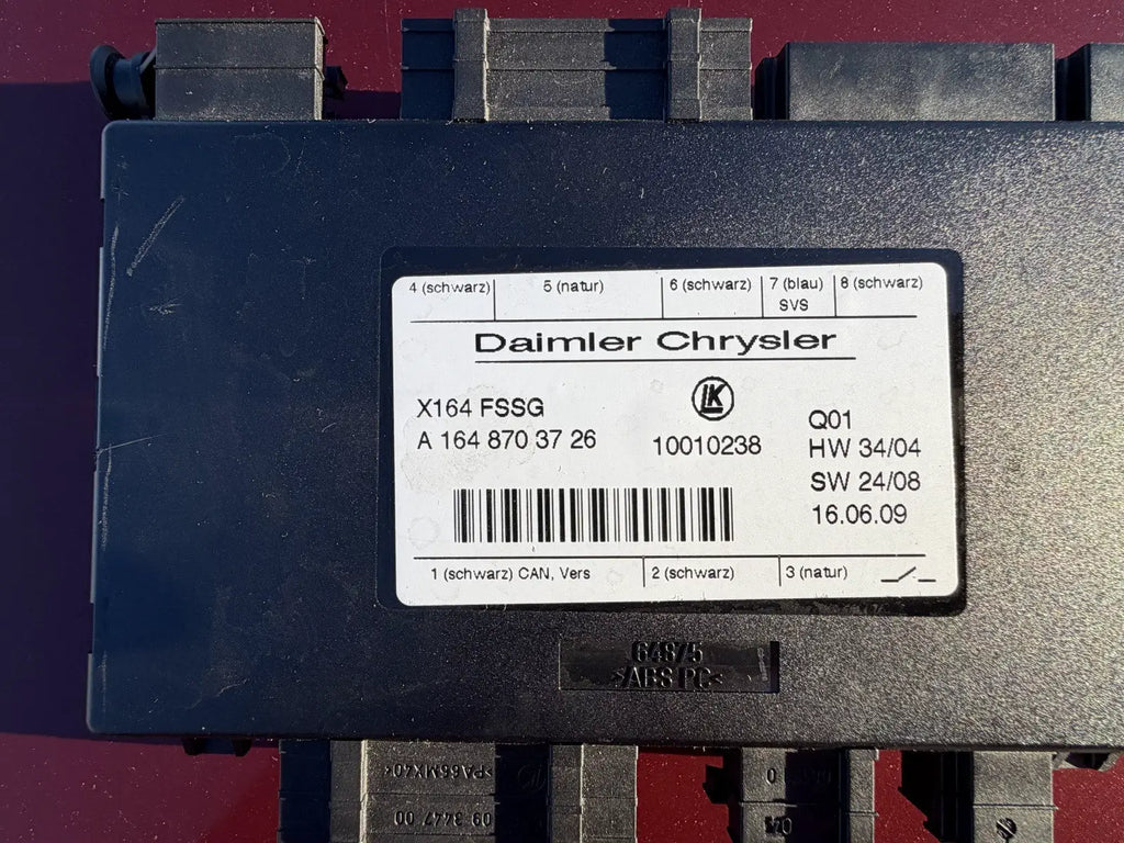 07-12 Mercedes X164 GL320 GL450 Third Seat Row Power Folding Control Module