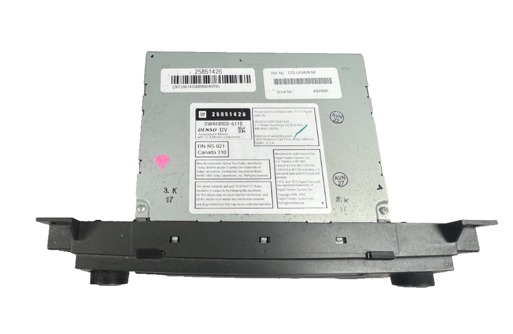 CD AM FM Audio Player Radio Stereo Receiver 25851426 fits 07-09 Cadillac SRX