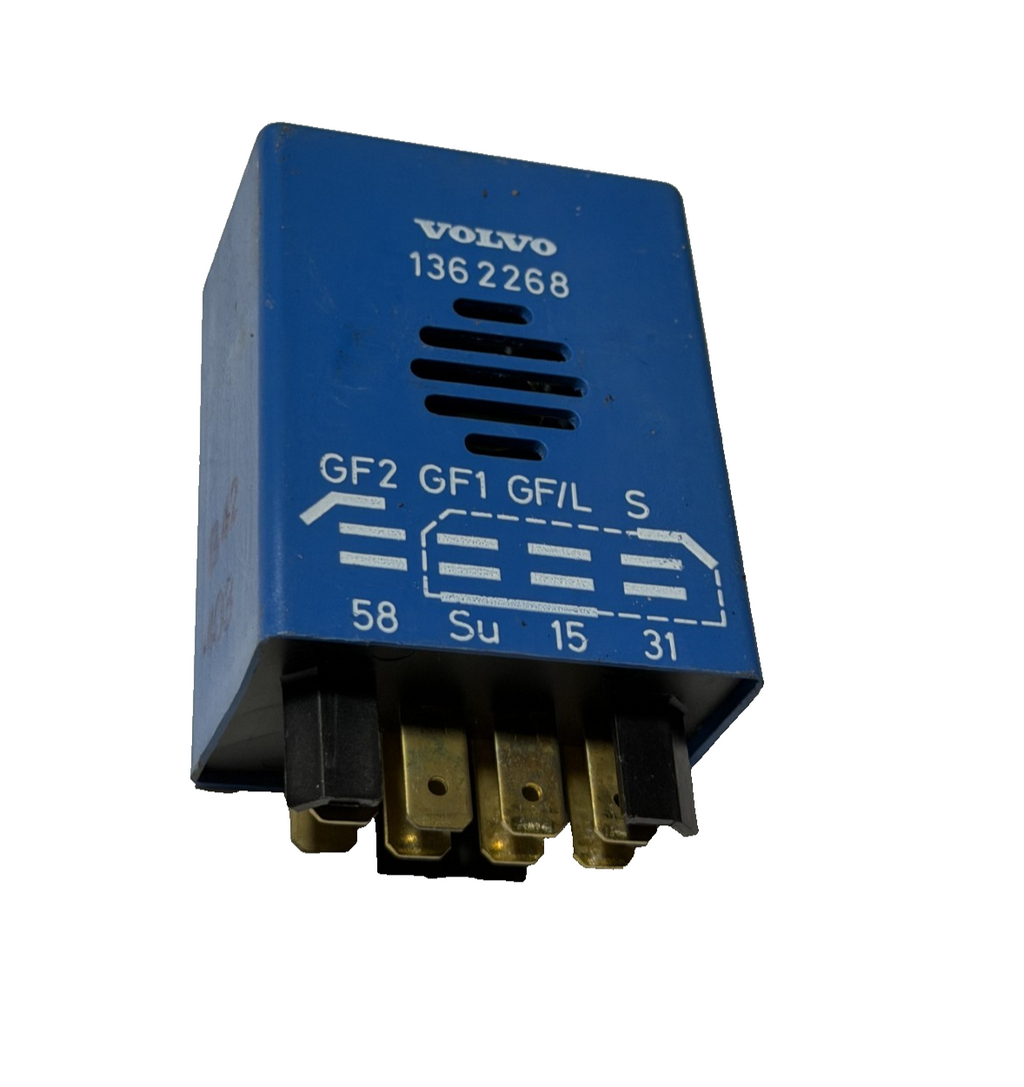 Seat Belt Reminder Relay 1362268, 5SA 004 396 00 Blue fits 1975-1982 Volvo 260