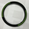 Universal Steering Wheel Cover Black Green for Steering Wheel Protection