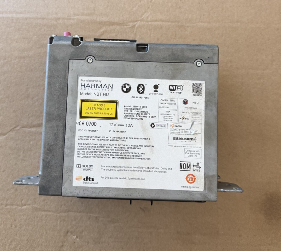Harman NBT Headunit Radio NBT HU fits 2016-2021 BMW F30 F32 F33 F87 F80 F82
