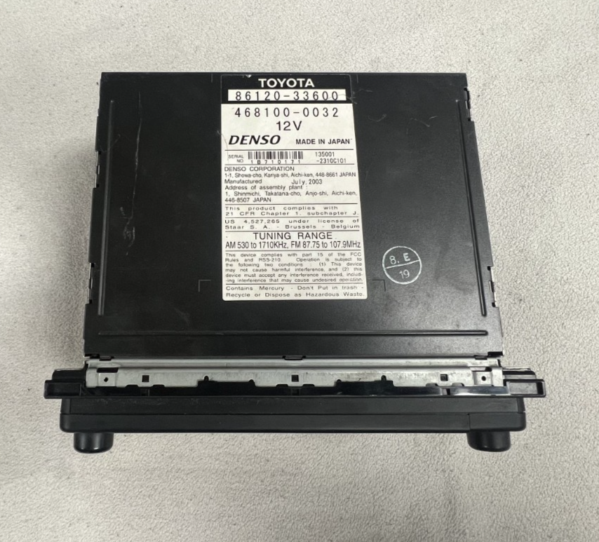 02-06 Toyota Camry Voice Navigation GPS AM FM Radio Stereo Receiver 86120 33600