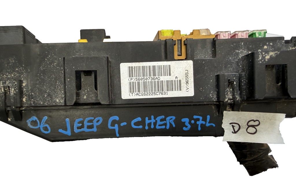 06 2006 Jeep Grand Cherokee 3.7L Fuse Box Relay Junction Block 56050736AD