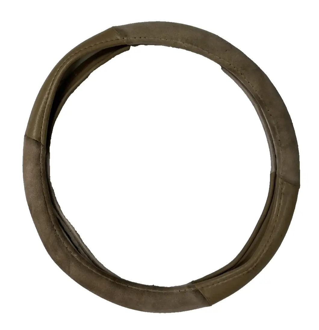 Steering Wheel Cover Tan Vinyl Stitched for Steering Wheel Protection by Unbranded