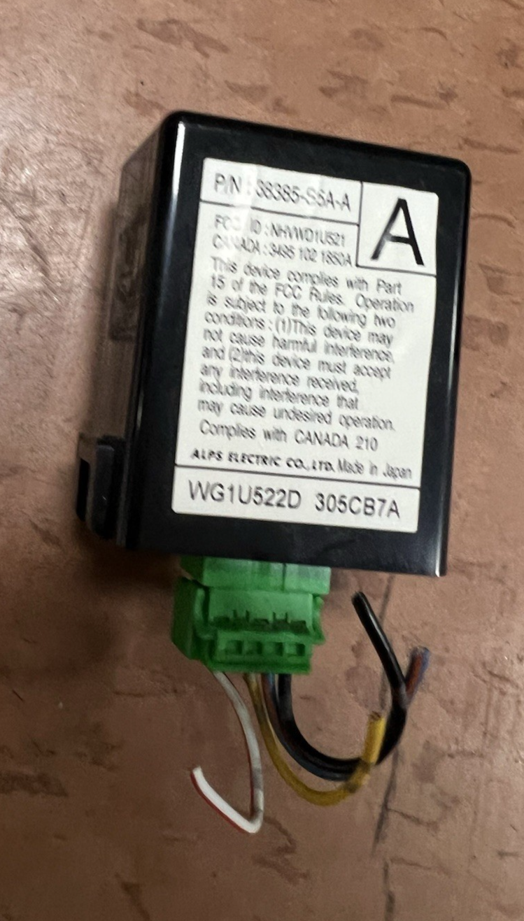 01 02 03 04 05 Honda Civic Keyless Entry Receiver Module 38385 S5A A, WG1U522D