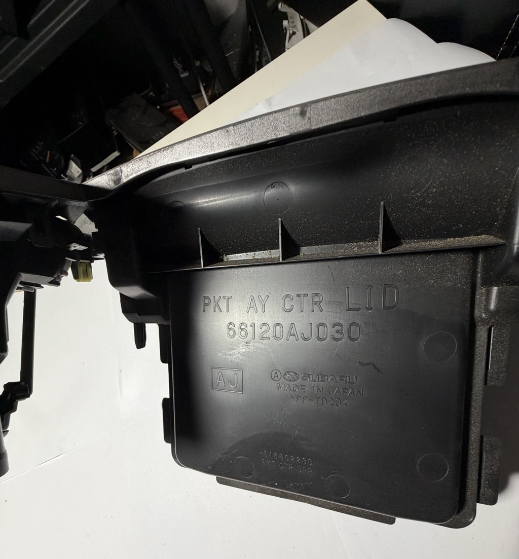 2010-2014 Subaru Legacy Center Dash Vent Trim Bezel 66120AJ030, STD LID 040