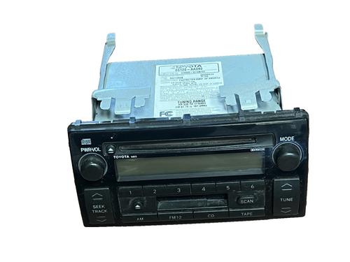 02-05 Toyota Camry AM FM CD Player Radio Receiver 86120 AA040, 122000 3210B101