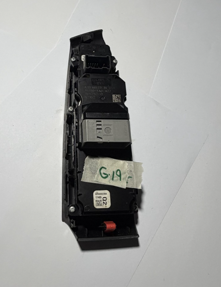 Power Window Switch 35750 TA0 A22, 1165757-0 N2162 fits 2008-2012 Honda Accord