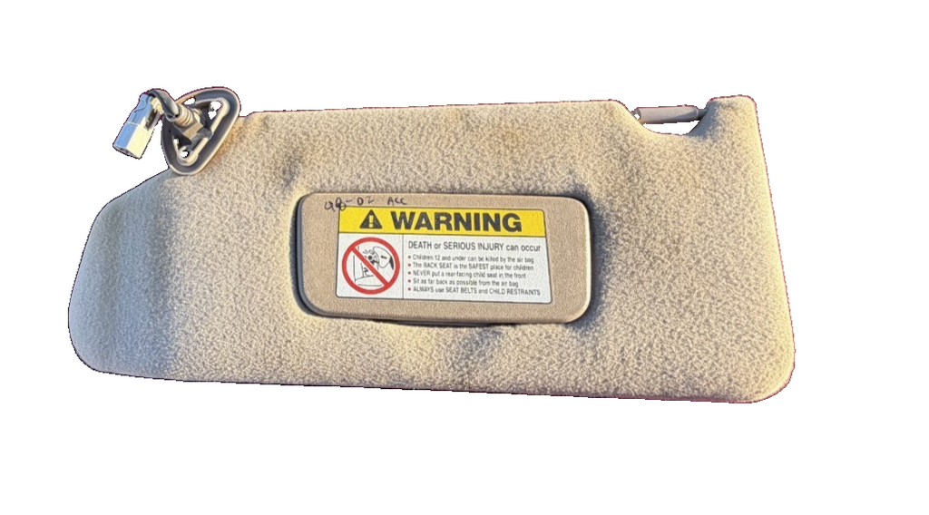 1998 1999 2000 2001 2002 Honda Accord Driver Left LH Side Sun Visor Beige