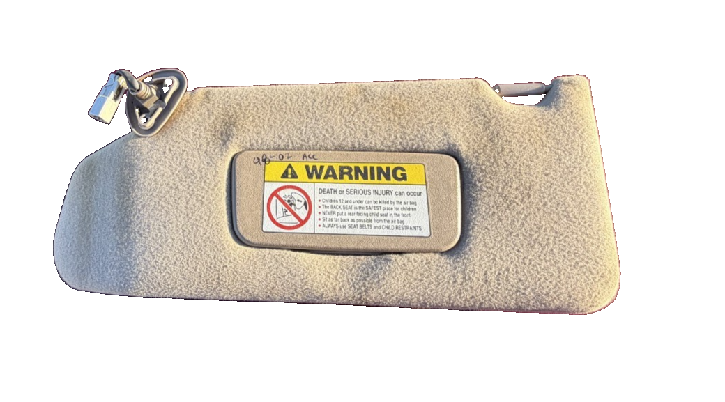 1998 1999 2000 2001 2002 Honda Accord Driver Left LH Side Sun Visor Beige