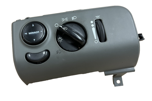 00 2000 Dodge Caravan Headlight Head Light Side View Mirror Control Switch Gray