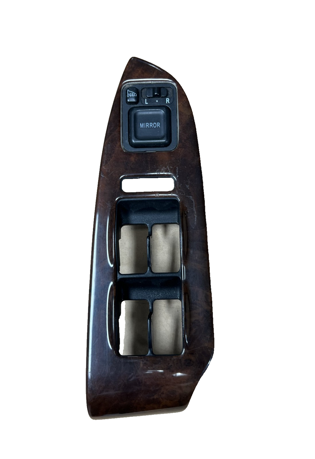 2003-2008 Honda Pilot Side Mirror Control Switch OEM Woodgrain Bezel Trim