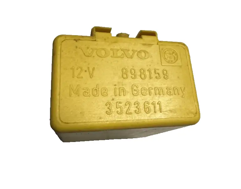 88-98 Volvo 240 740 940 6-Pin Rear Wiper Control Relay 3523611, 898159 Yellow by Volvo