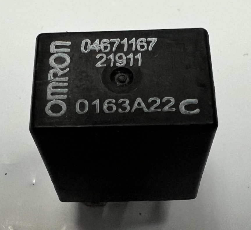 Omron 5-Pin Relay 0163A22C, 04671167 Black fits Chrysler Jeep Dodge