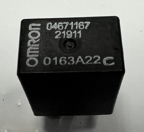 Omron 5-Pin Relay 0163A22C, 04671167 Black fits Chrysler Jeep Dodge