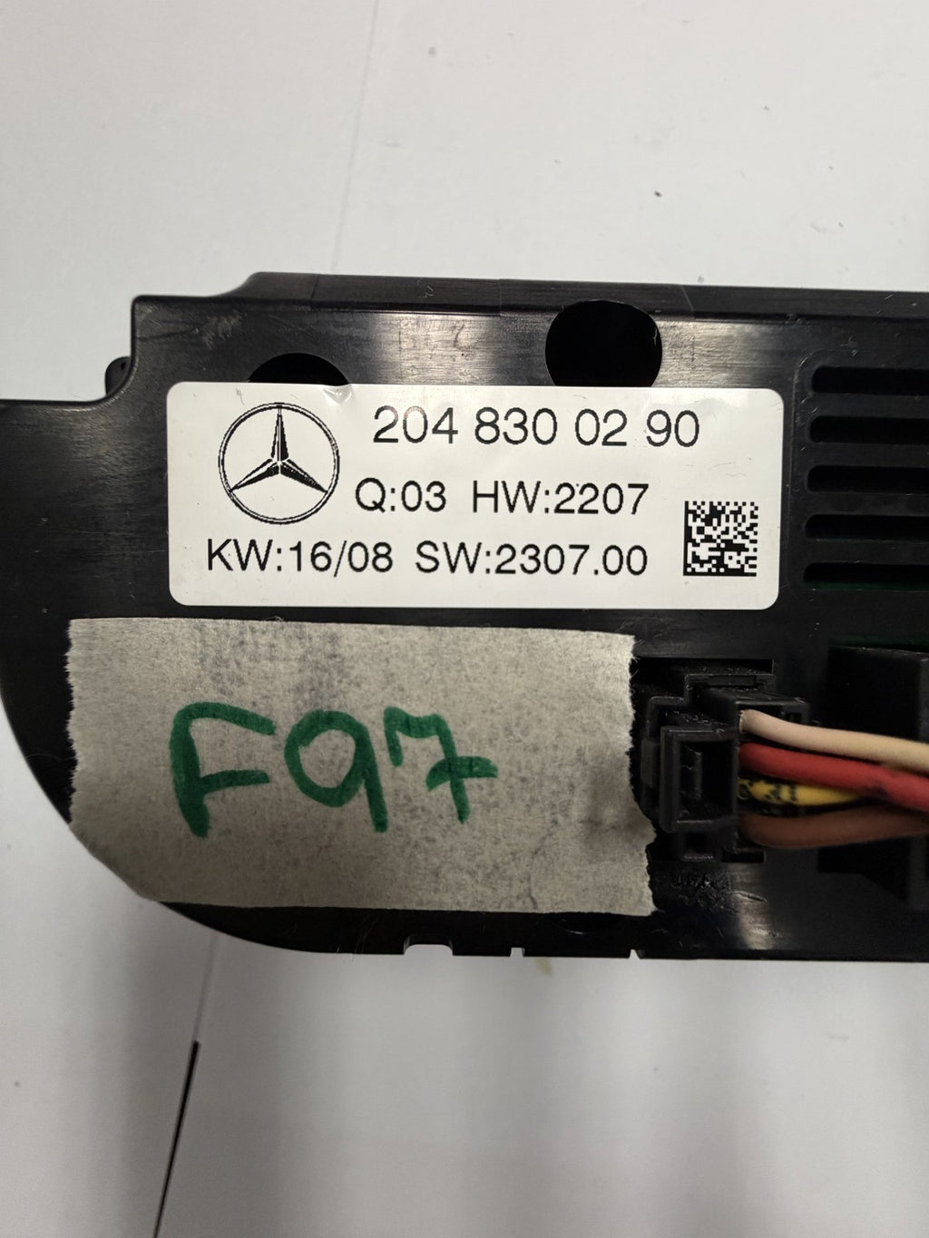2008-2011 Mercedes W204 C300 C63 AC Climate Temperature Control 204 830 02 90